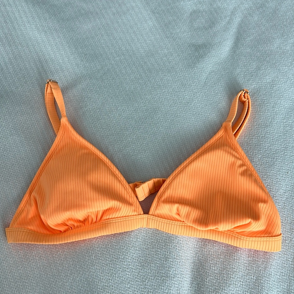 Women’s Orange Triangle Bikini Top